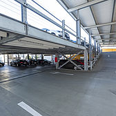 Rampe Parkhausbau in Hilden des Herstellers Schreiber Stahlbau 