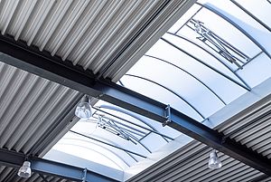 Neue Stahlhalle von Schreiber Stahlbau