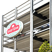 Fassadendetail des Parkhausbau Herstellers Schreiber Stahlbau