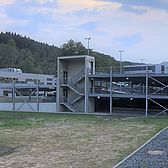 Offenes Treppenhaus Parkhaus für Vorwerk in Wuppertal von Schreiber Stahlbau