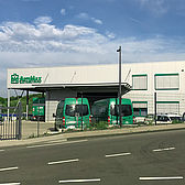 Produktionshalle mit Vordach in Solingen erstellt von Schreiber Stahlbau