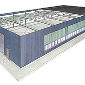 Systemhalle Typ K 600 - K 1200 von Schreiber Stahlbau