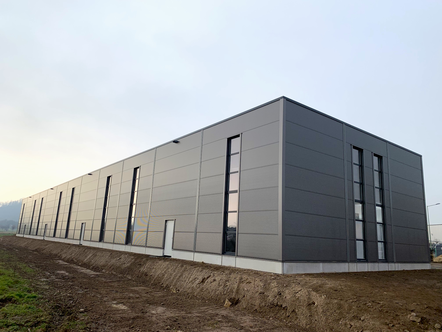 Neubau einer Stahlhalle in Hilden