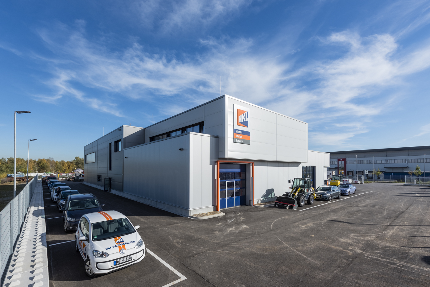 Werkstatthalle Fertigbau für die Firma HKL Neuss von Schreiber Stahlbau